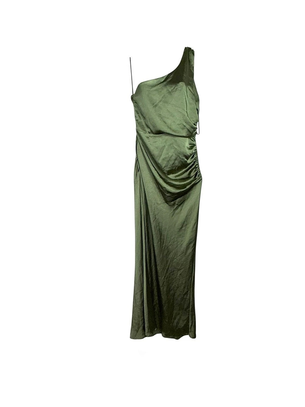 Six Stories Green One-Shoulder Maxi Dress UK 8 Like New